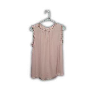 Women's Light Pink Business Casual Shell Blouse - Size Medium